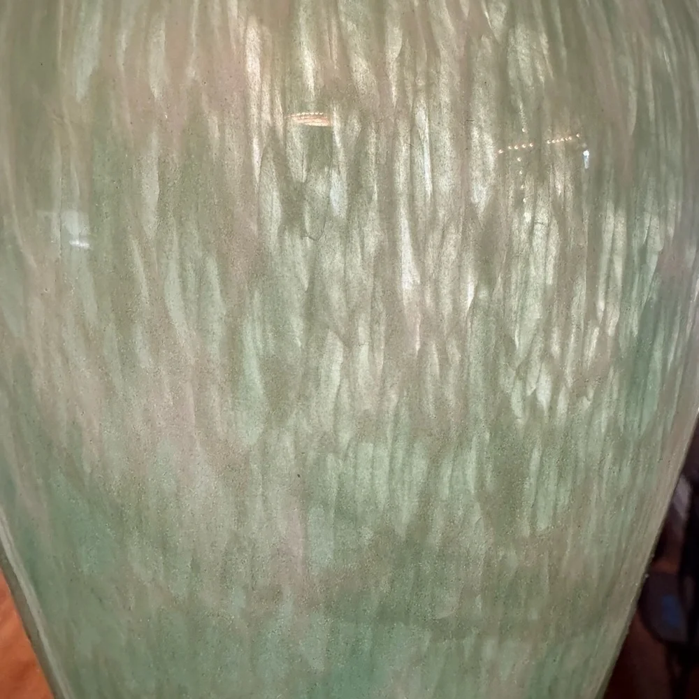 Murano Style Swirled Blown Glass Vase MCM Art Glass Handblown MidCentury Decor